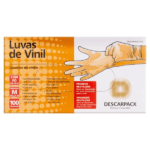 Luva de Vinil com Po