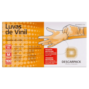 Luva de Vinil com Po