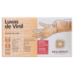 Luva-De-Vinil-Sem-Po-Descarpack-Palatius Luva de Vinil sem Po