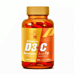 Vitamina D3 + C 90 Caps Health Labs