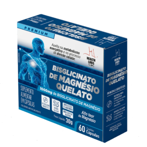 Magnésio Quelato 60 Caps Health Labs