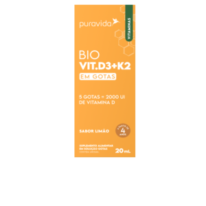 Bio Vit D3+K2 Em Gotas 20ml Pura Vida